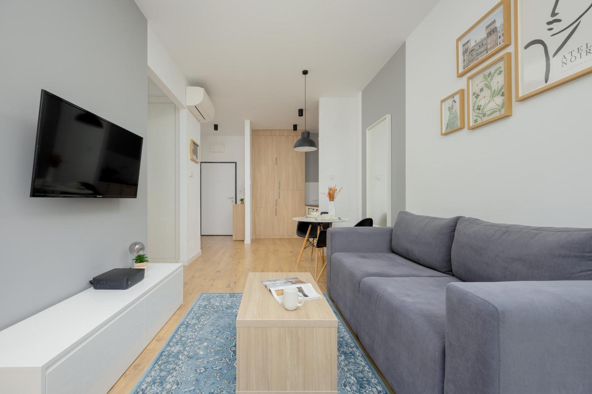 Wola Pet-friendly With Ac Slawinska By Renters Leilighet